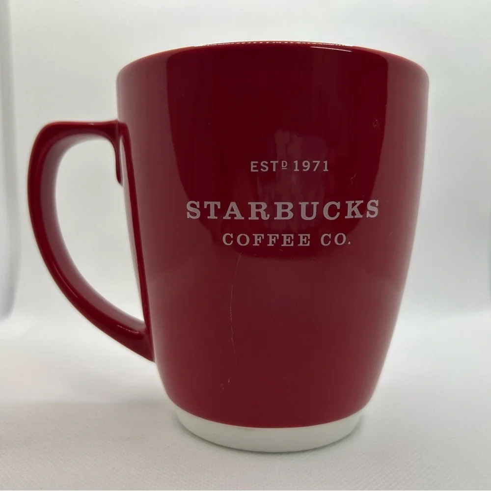 Starbucks 2007 Bold Red Mug with Logo - Picture 1 of 6